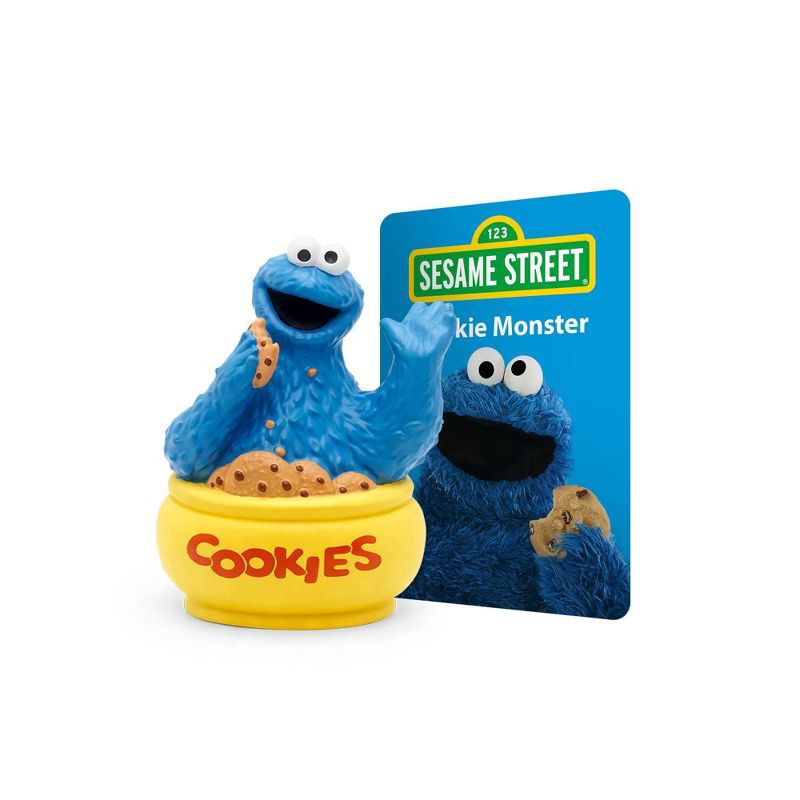 slide 2 of 4, tonies Sesame Street Cookie Monster Tonie Figurine: PVC Material, Music Learning System, Digital Music Player Accessory, 1 ct