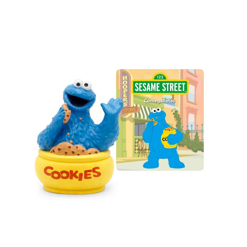 slide 3 of 7, tonies Sesame Street Cookie Monster Tonie Figurine: PVC Material, Music Learning System, Digital Music Player Accessory, 1 ct