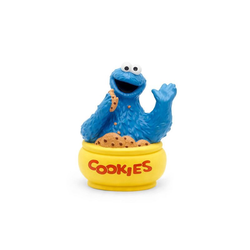 slide 4 of 4, tonies Sesame Street Cookie Monster Tonie Figurine: PVC Material, Music Learning System, Digital Music Player Accessory, 1 ct