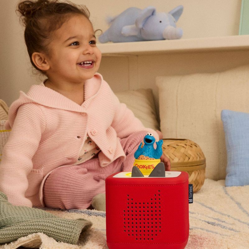 slide 4 of 7, tonies Sesame Street Cookie Monster Tonie Figurine: PVC Material, Music Learning System, Digital Music Player Accessory, 1 ct