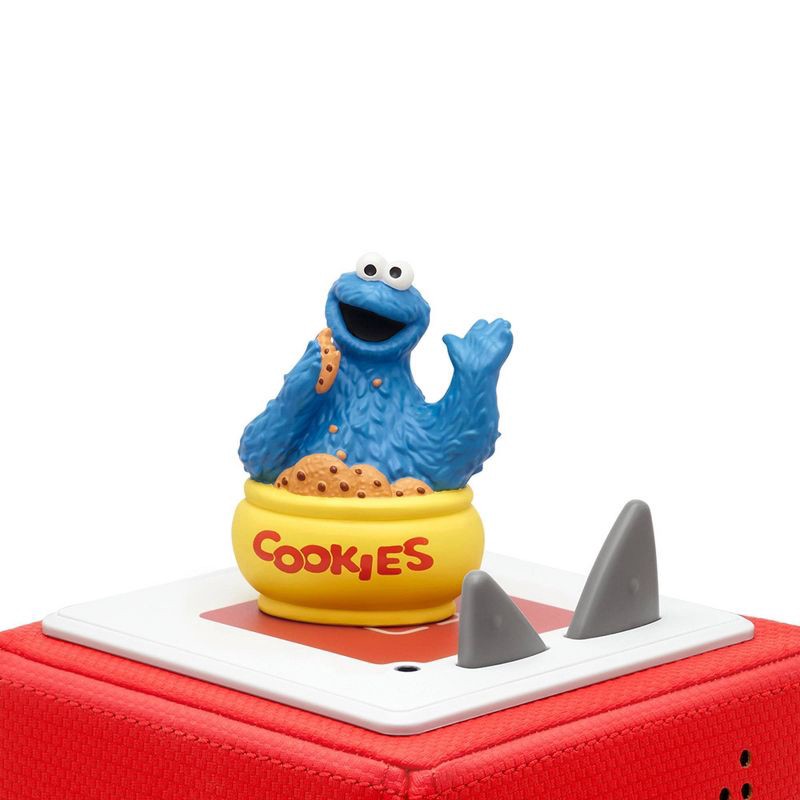 slide 1 of 4, tonies Sesame Street Cookie Monster Tonie Figurine: PVC Material, Music Learning System, Digital Music Player Accessory, 1 ct