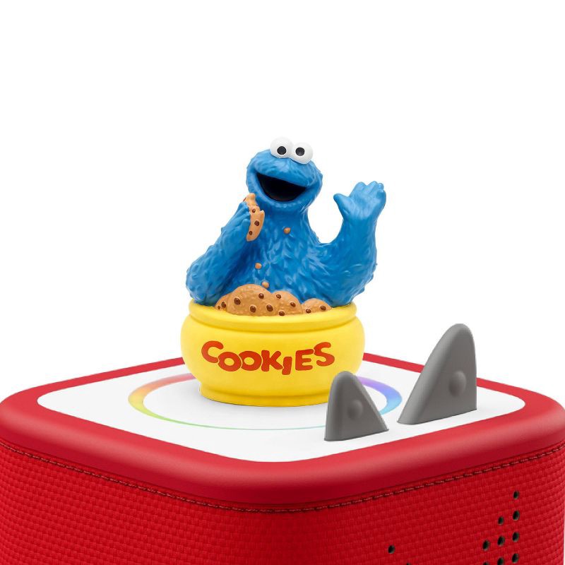 slide 1 of 7, tonies Sesame Street Cookie Monster Tonie Figurine: PVC Material, Music Learning System, Digital Music Player Accessory, 1 ct