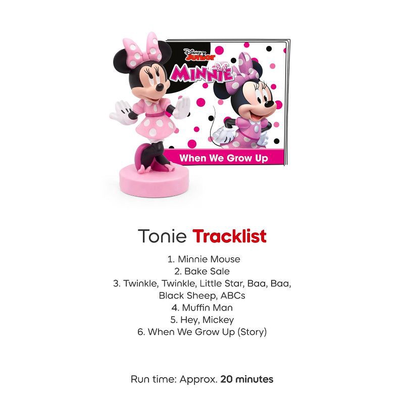 slide 6 of 7, tonies Disney Minnie Mouse Tonie Figurine: Learning System Accessory with Music & PVC Material, 1 ct