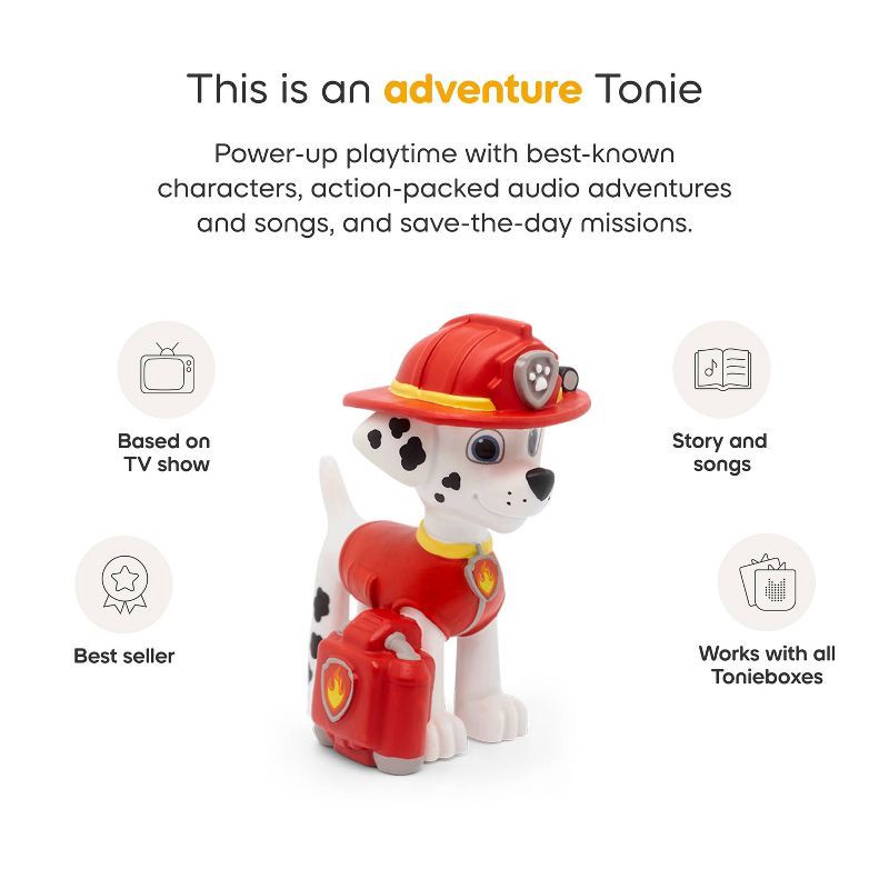 slide 5 of 7, tonies PAW Patrol: Marshall Tonie Figurine, 1 ct