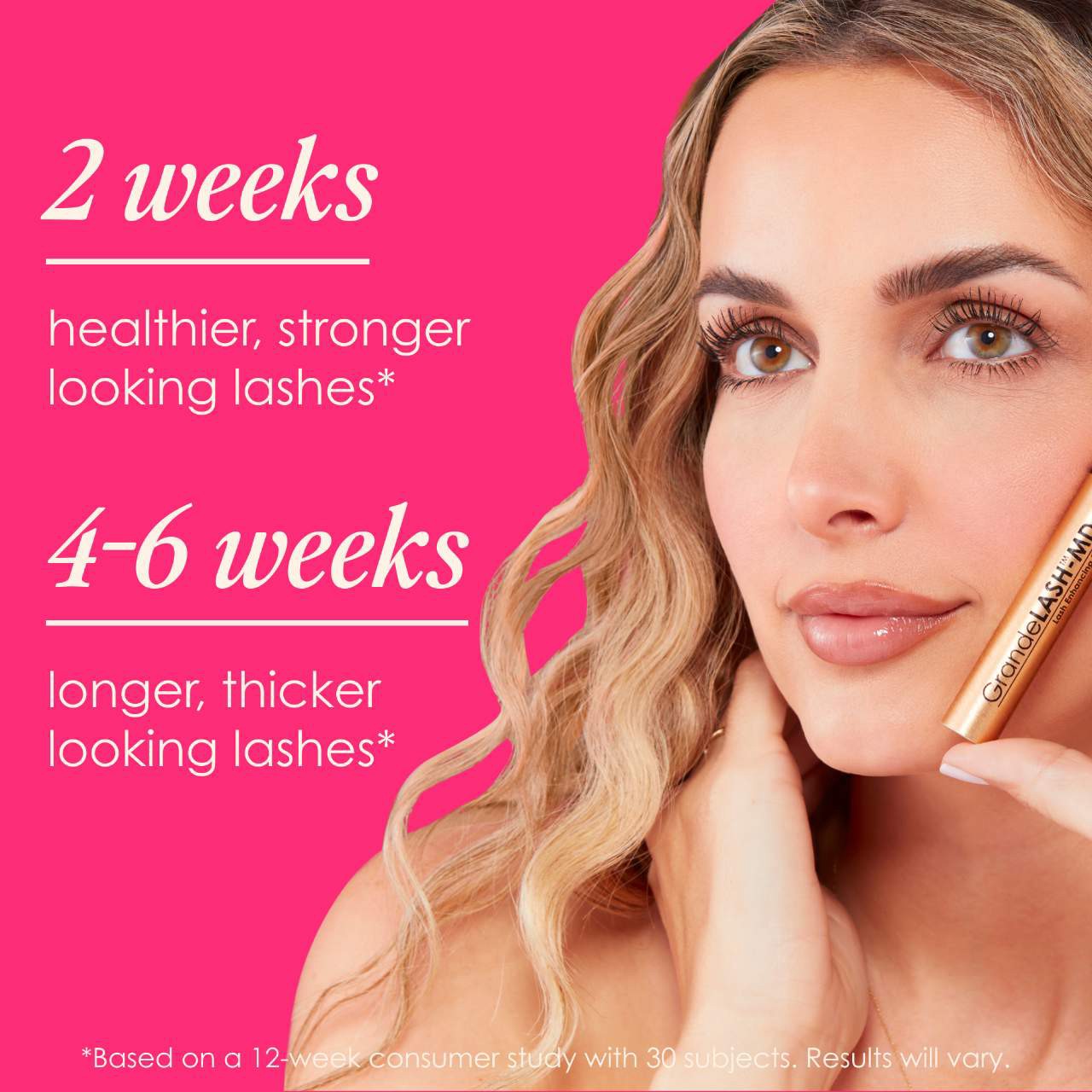 slide 3 of 8, Grande Cosmetics GrandeLASH-MD Lash Enhancing Serum Mini .033 oz / 1 mL, 