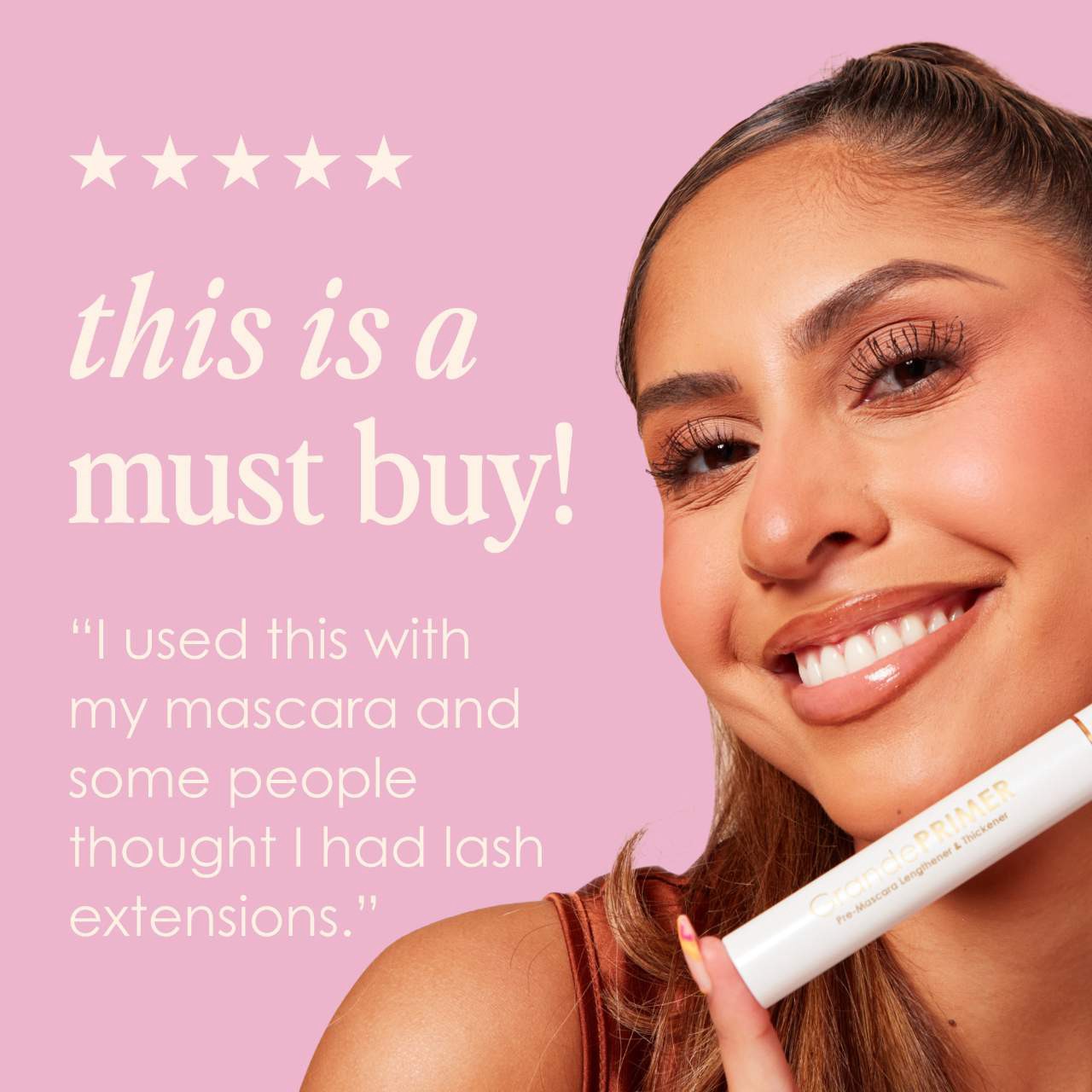 slide 6 of 6, Grande Cosmetics GrandePRIMER Pre-Mascara Lengthener & Thickener 0.34 oz/ 10 mL,