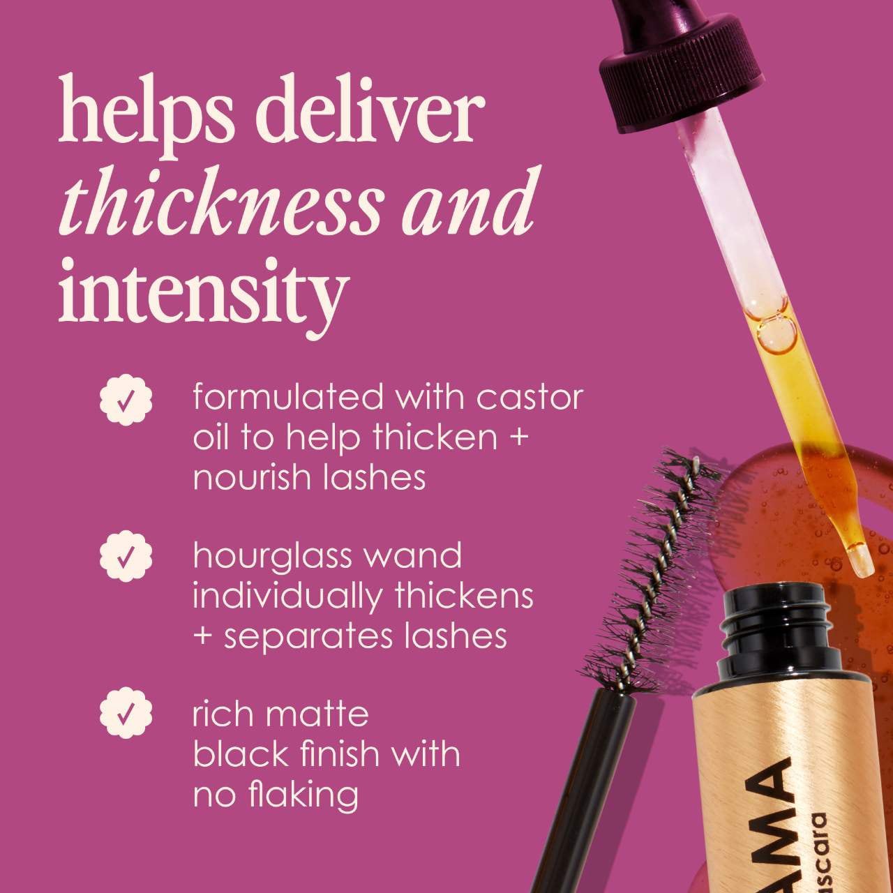 slide 3 of 7, Grande Cosmetics GrandeDRAMA Intense Thickening Mascara Black, 
