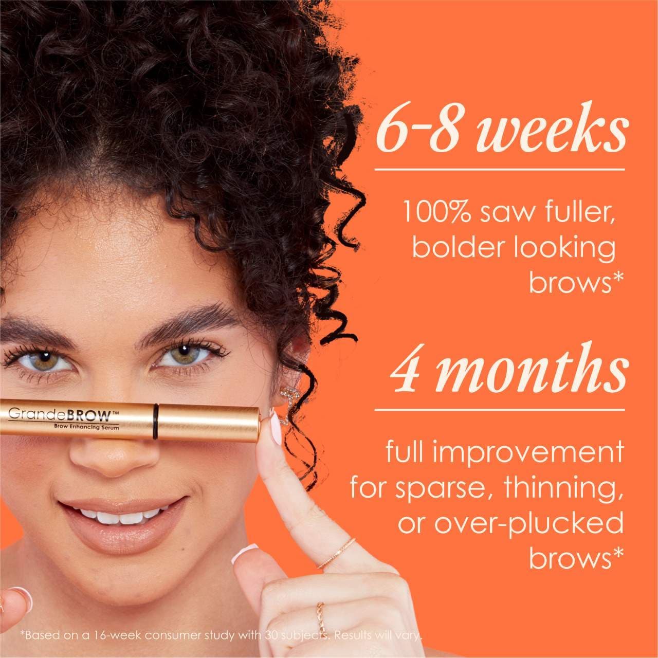 slide 3 of 9, Grande Cosmetics Mini GrandeBROW Brow Enhancing Serum 8 Week Supply, 