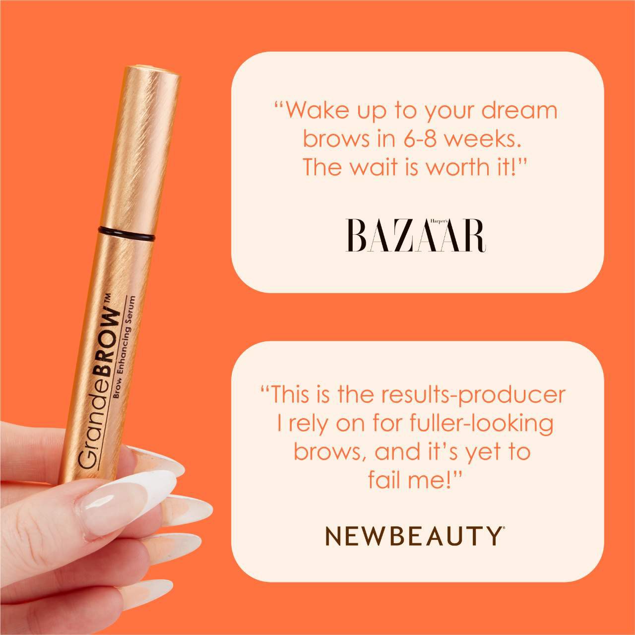 slide 5 of 9, Grande Cosmetics Mini GrandeBROW Brow Enhancing Serum 8 Week Supply, 