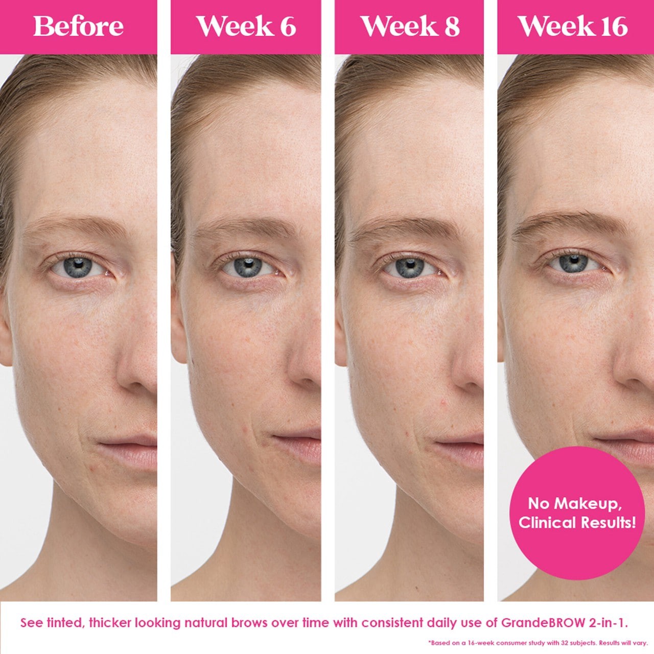 slide 6 of 7, Grande Cosmetics GrandeBROW 2-In-1 Tinted Brow Gel + Brow Enhancing Serum Light, 0.12 oz; 3.5 ml