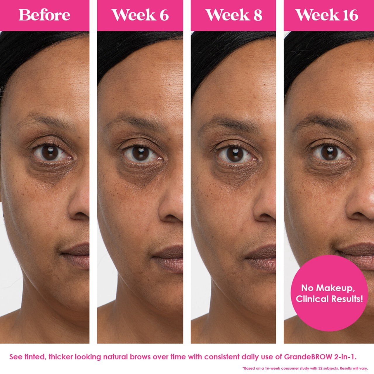 slide 7 of 7, Grande Cosmetics GrandeBROW 2-In-1 Tinted Brow Gel + Brow Enhancing Serum Light, 0.12 oz; 3.5 ml