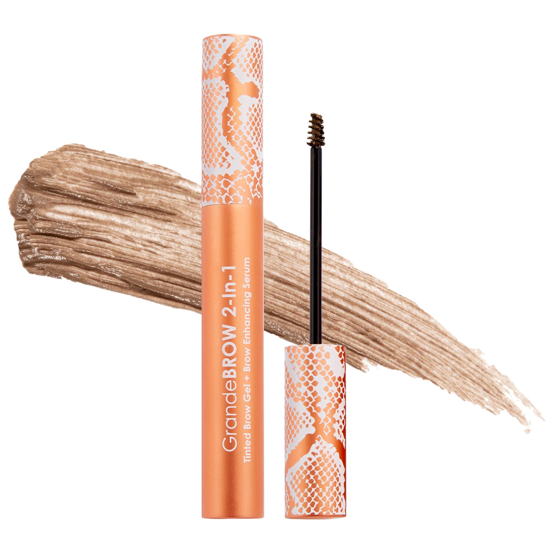 slide 1 of 7, Grande Cosmetics GrandeBROW 2-In-1 Tinted Brow Gel + Brow Enhancing Serum Light, 0.12 oz; 3.5 ml