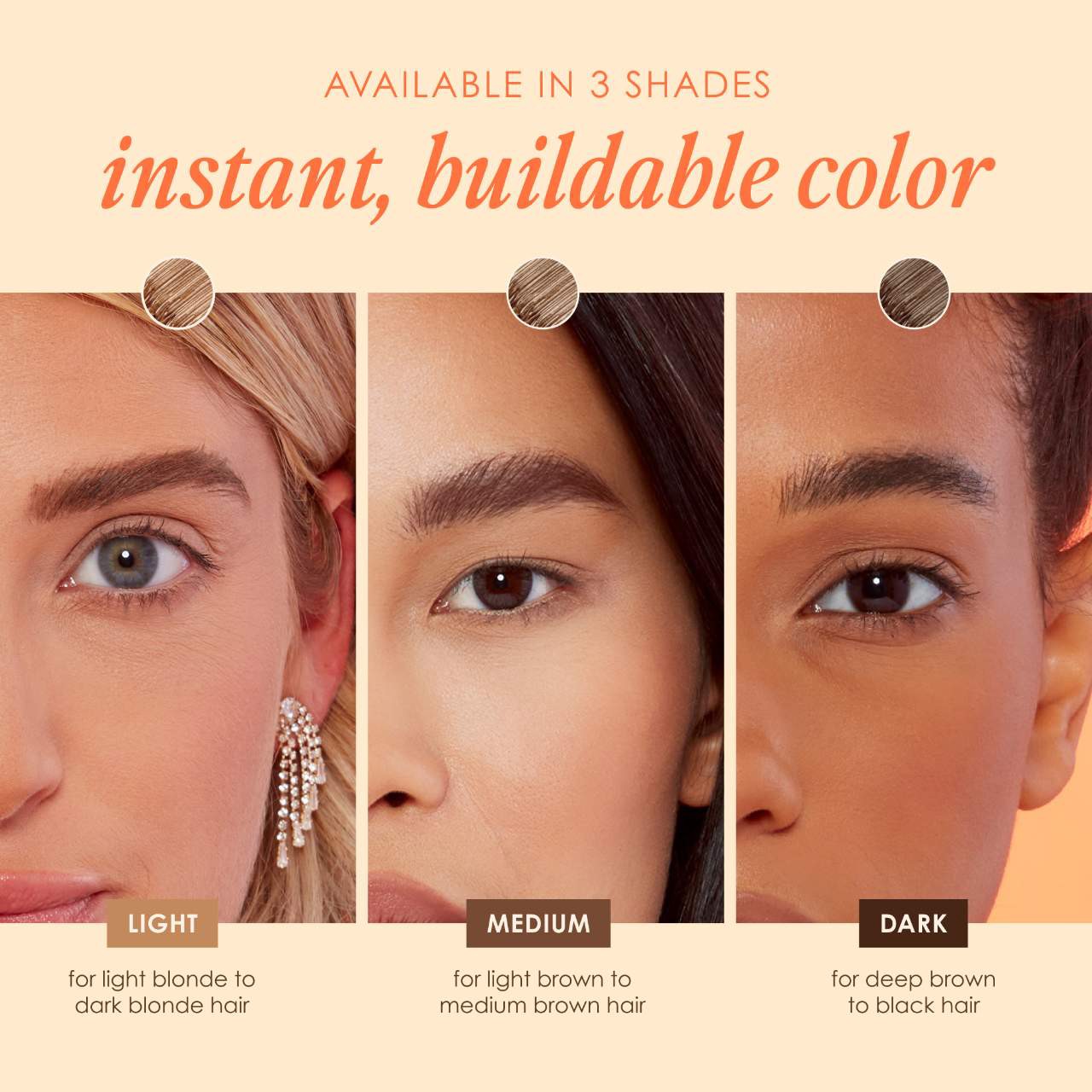 slide 2 of 9, Grande Cosmetics GrandeBROW 2-In-1 Tinted Brow Gel + Brow Enhancing Serum Medium,