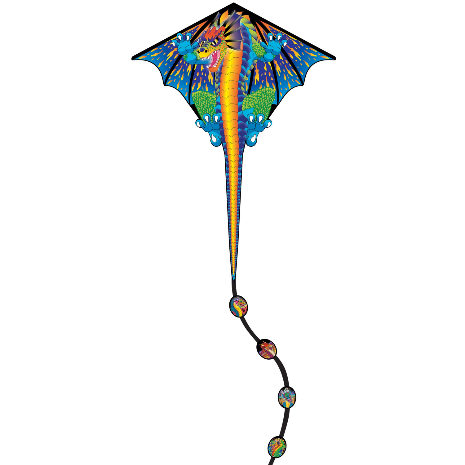 slide 6 of 6, X Kites Deluxe Diamond Gecko Kite, 26 in