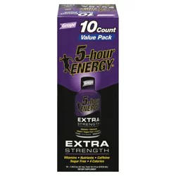 5-hour ENERGY, Extra Strength, Grape, 10 Pack, 1.93 oz
