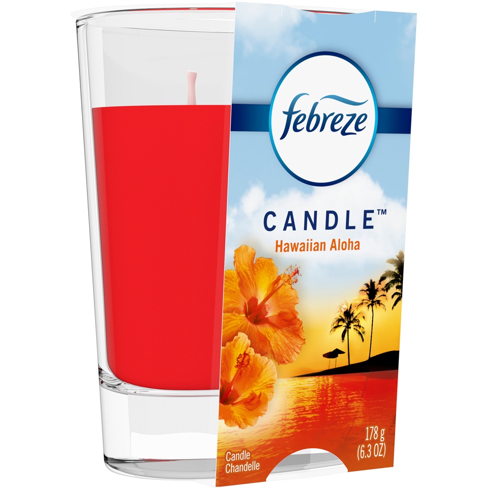 slide 2 of 2, Febreze Hawaiian Aloha Candle, 6.3 oz