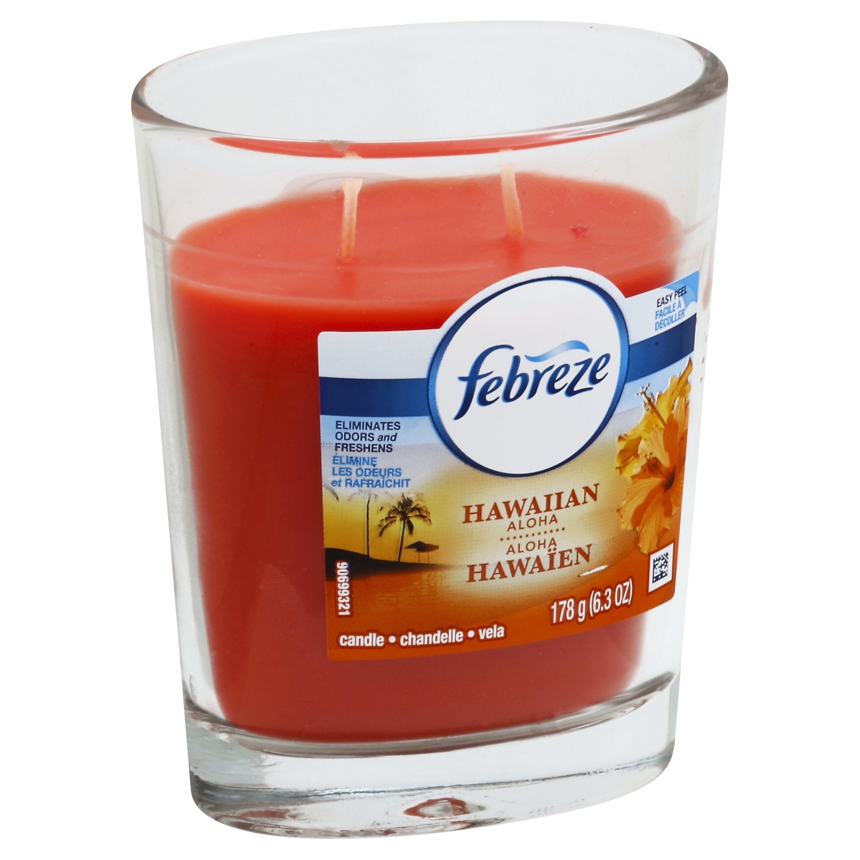 slide 1 of 2, Febreze Hawaiian Aloha Candle, 6.3 oz