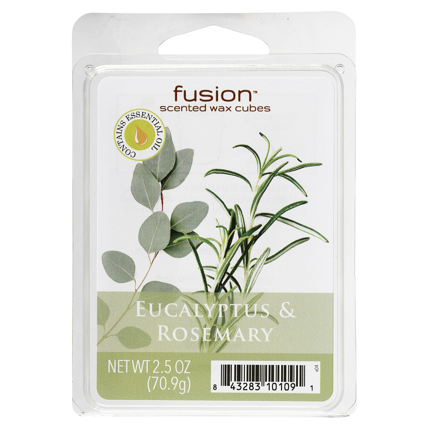 slide 1 of 1, Fusion Eucalyptus & Rosemary Scented Wax Cubes, 2.5 oz