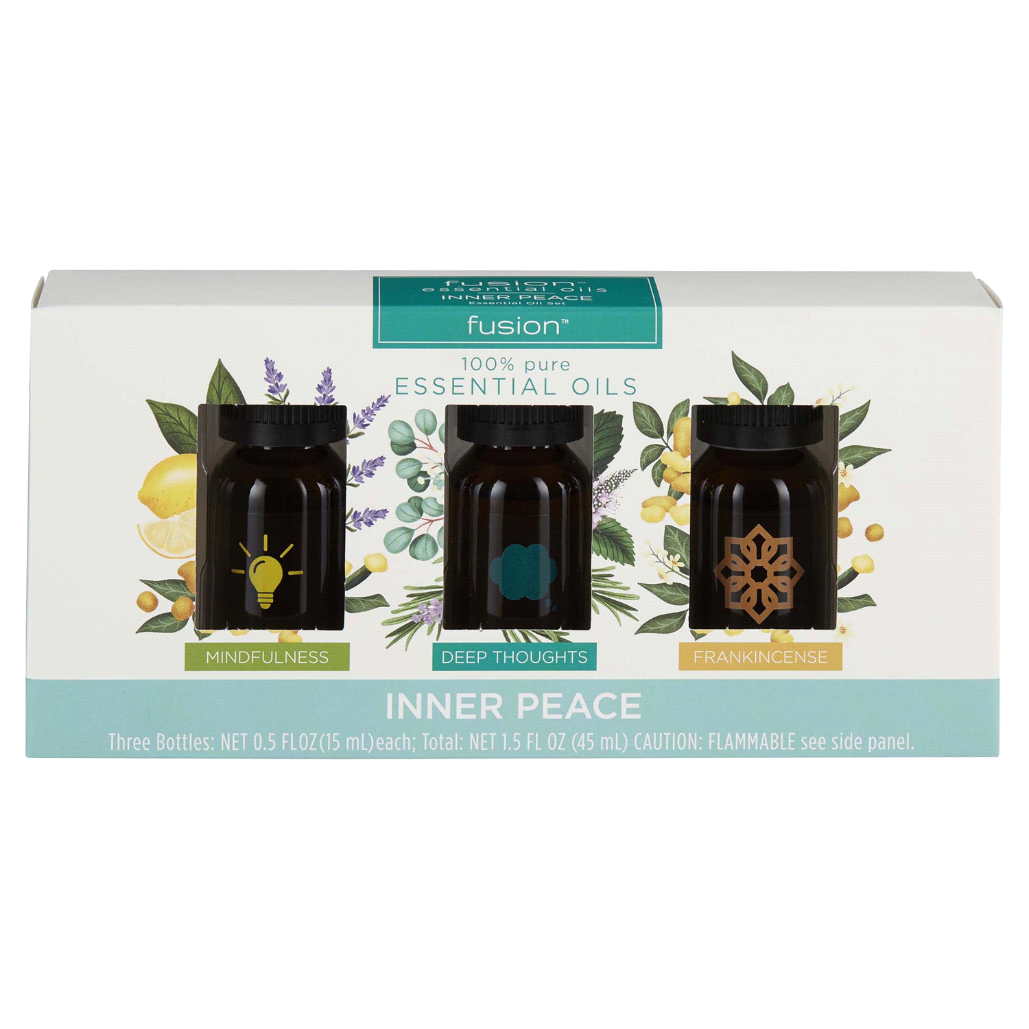 slide 1 of 3, Fusion Inner Peace 3-pack Essential Oil Set, 45 ml