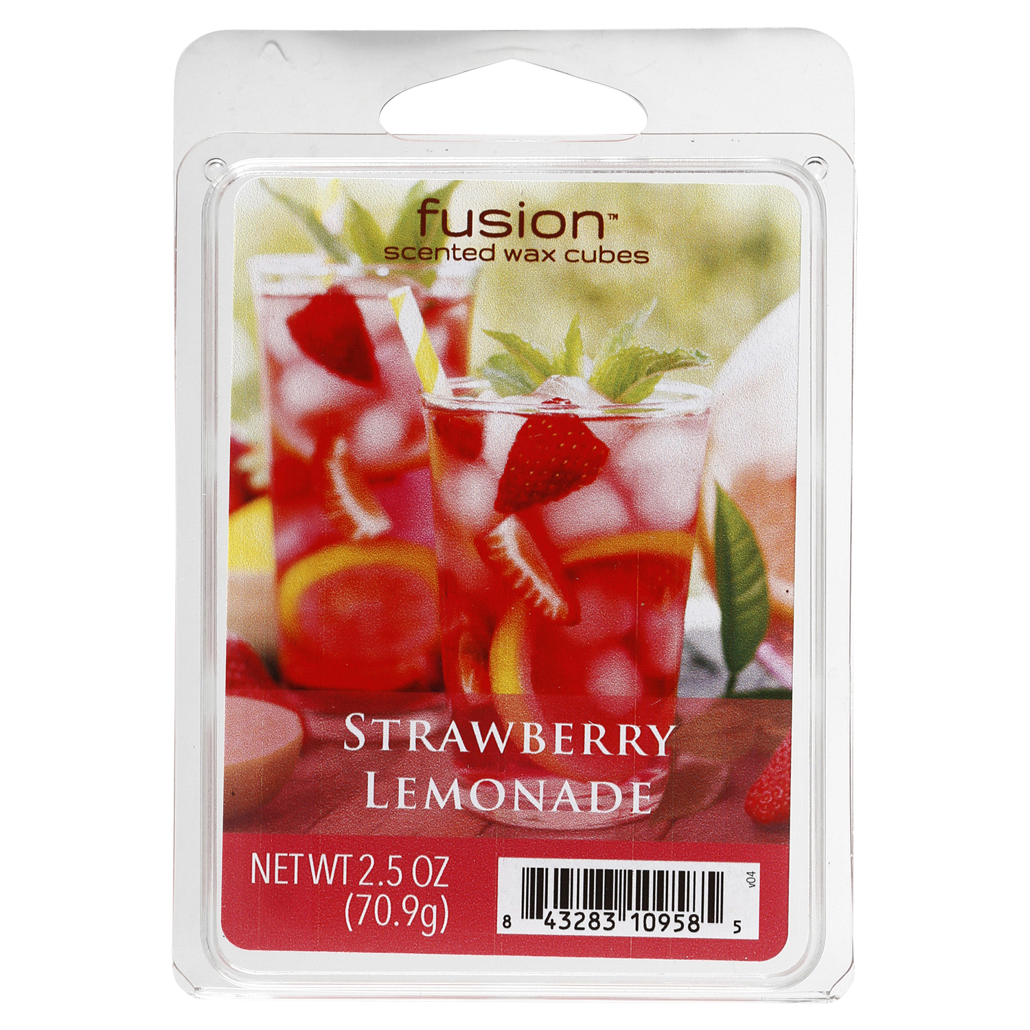 slide 1 of 1, Fusion Strawberry Lemonade Scented Wax Cubes, 2.5 oz