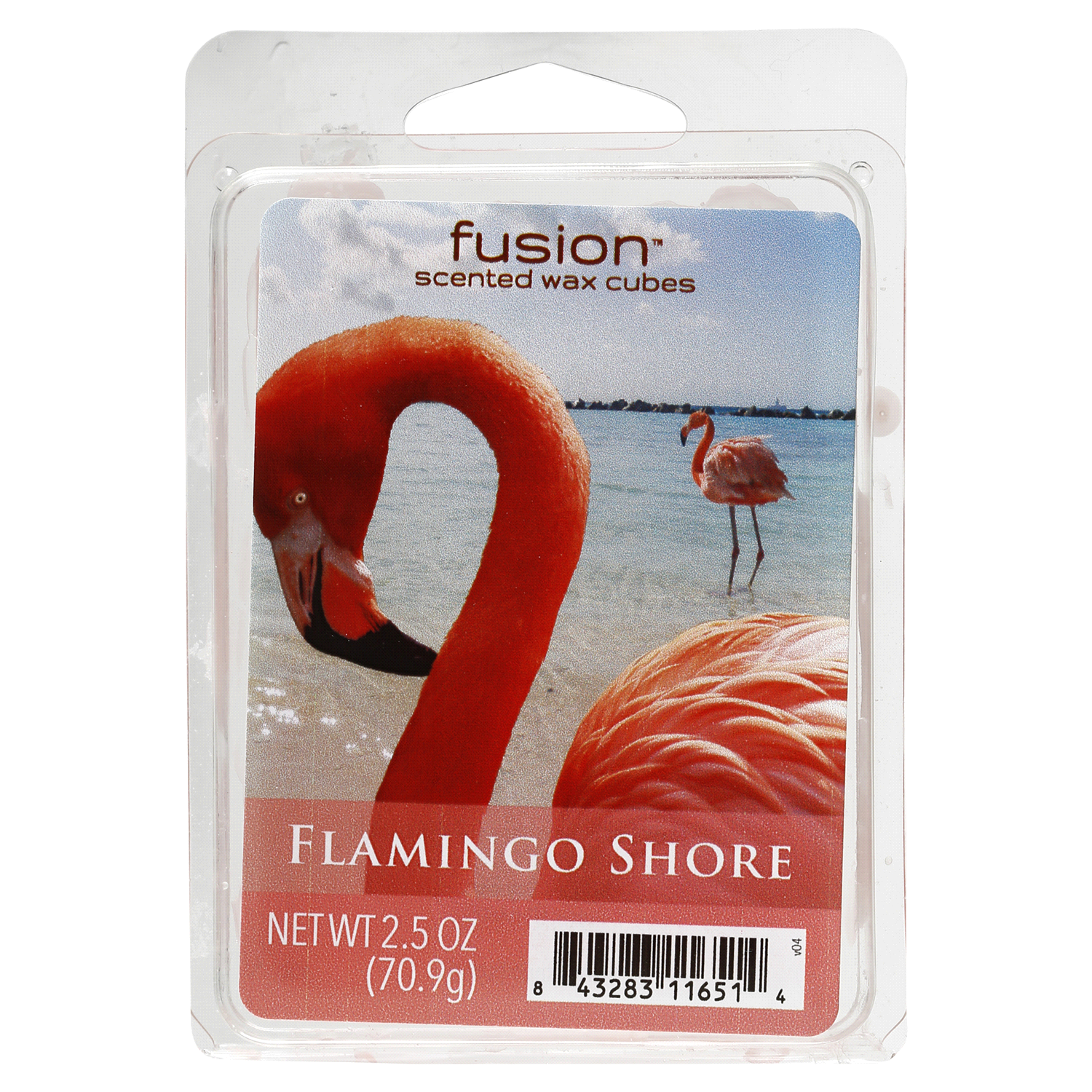 slide 1 of 1, Fusion Flamingo Shore Scented Wax Cubes, 2.5 oz
