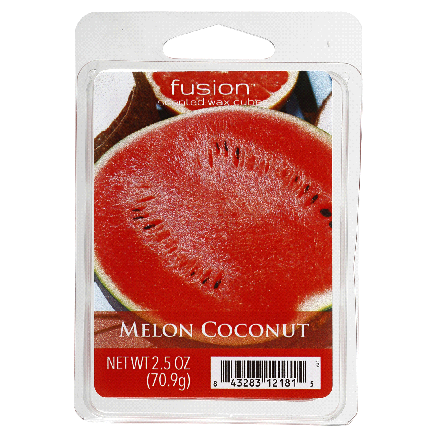 slide 1 of 1, Fusion Melon Coconut Scented Wax Cubes, 2.5 oz