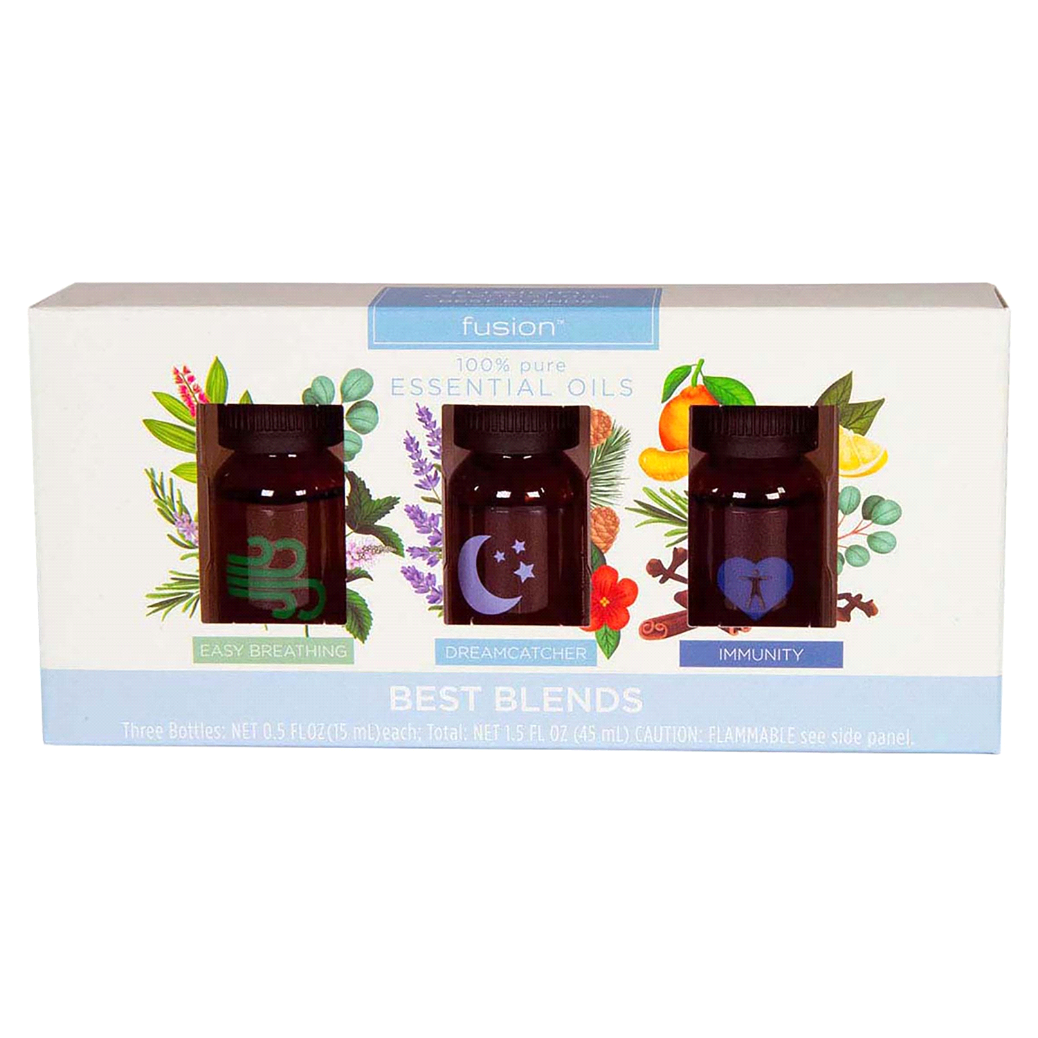 slide 1 of 2, Fusion Essential Oil Set Best Blends, 3 ct