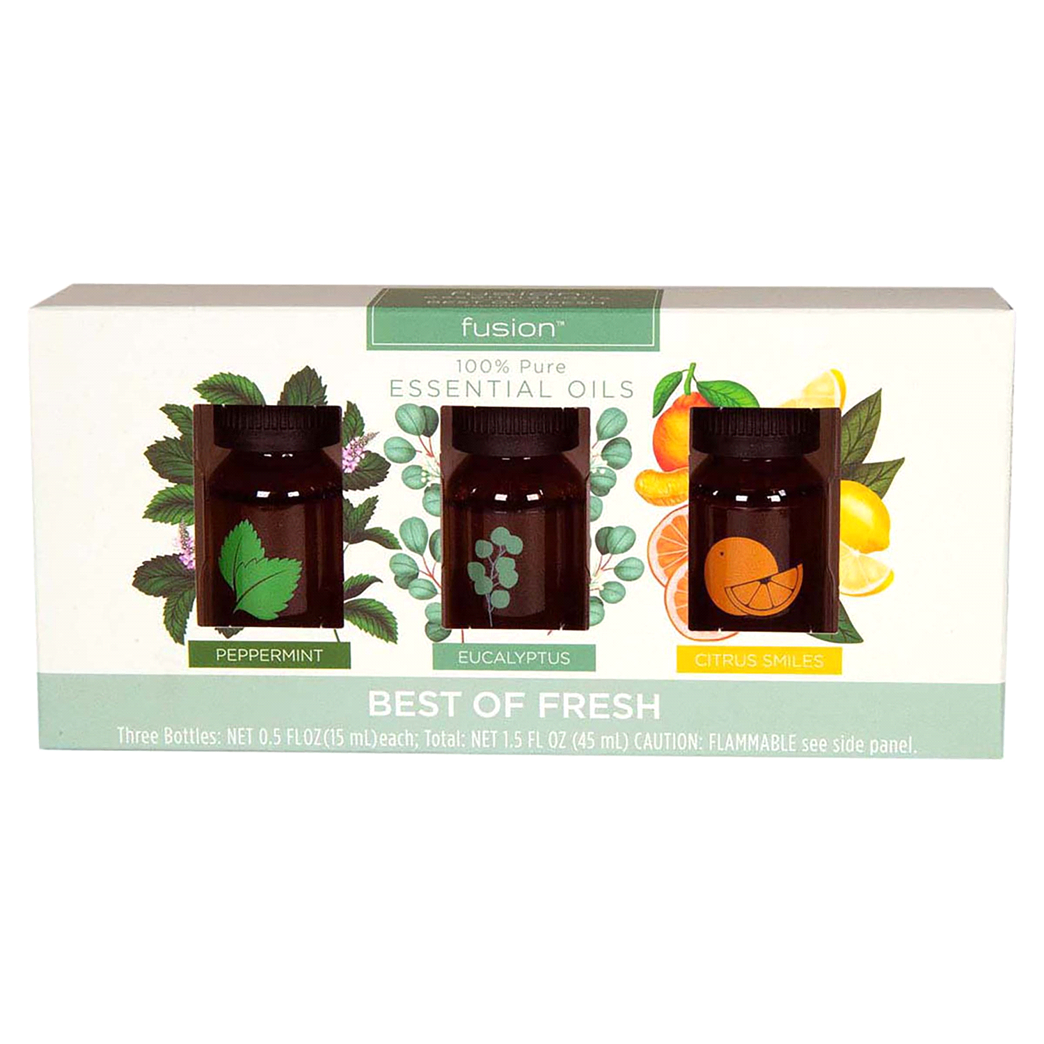 slide 1 of 2, Fusion Essential Oil Set Best Of Fresh, 3 ct