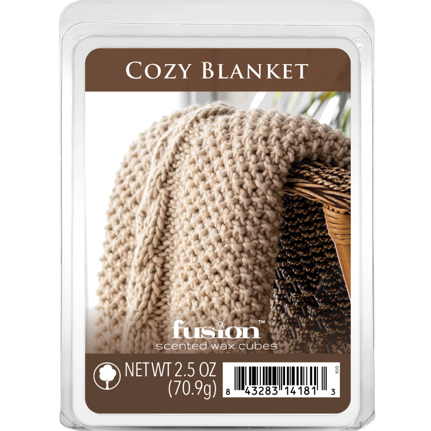 slide 1 of 2, Fusion Cozy Blanket Scented Wax Melt Cubes, 2.5 oz
