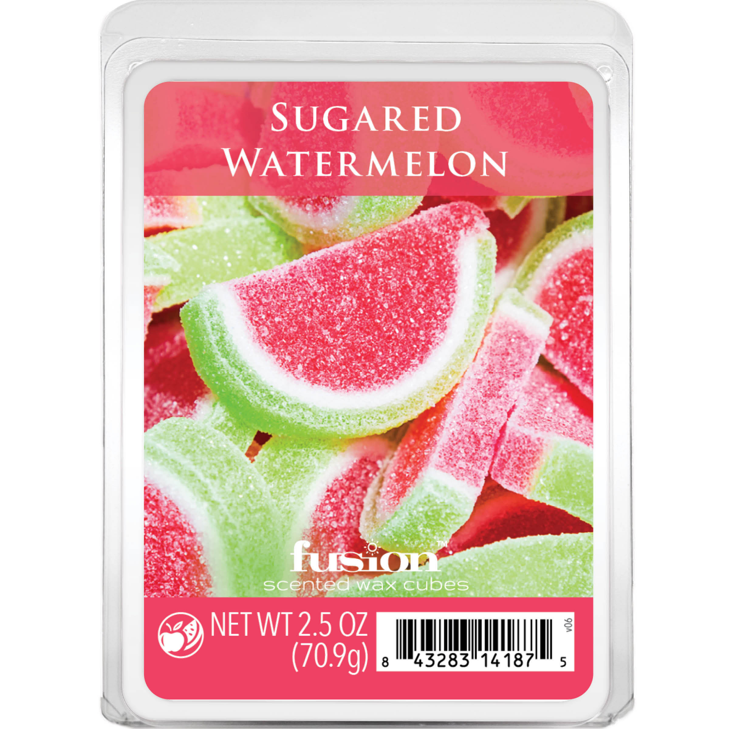 slide 1 of 2, Fusion™ Scented Wax Cubes Sugared Watermelon, 6 ct; 2.5 oz