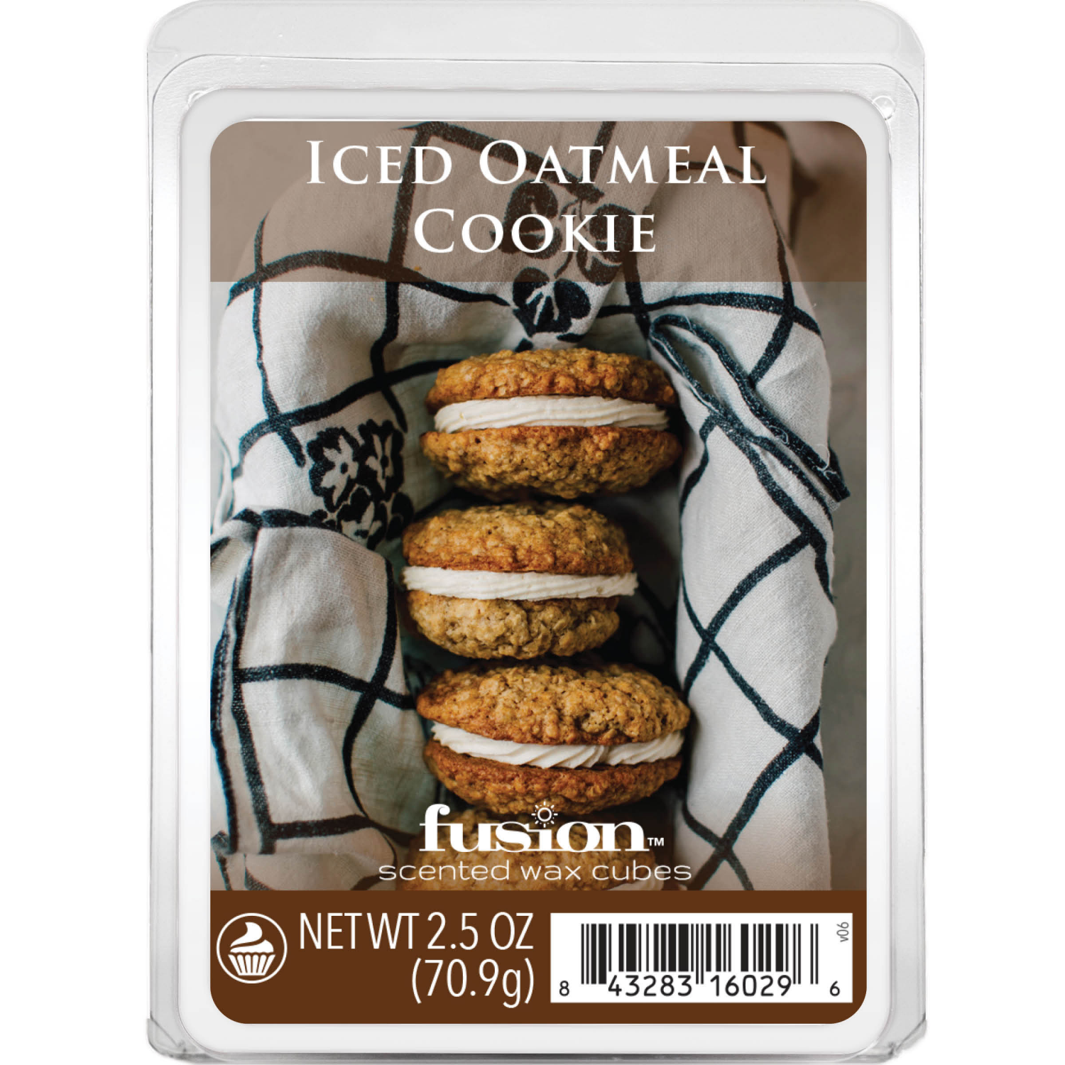 slide 1 of 2, Fusion™ Iced Oatmeal Cookies Wax Melt Cubes, 2.5 oz