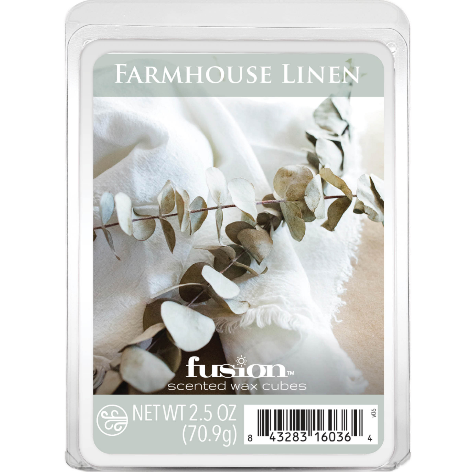 slide 1 of 2, Fusion™ Scented Wax Cubes Farmhouse Linen, 6 ct; 2.5 oz