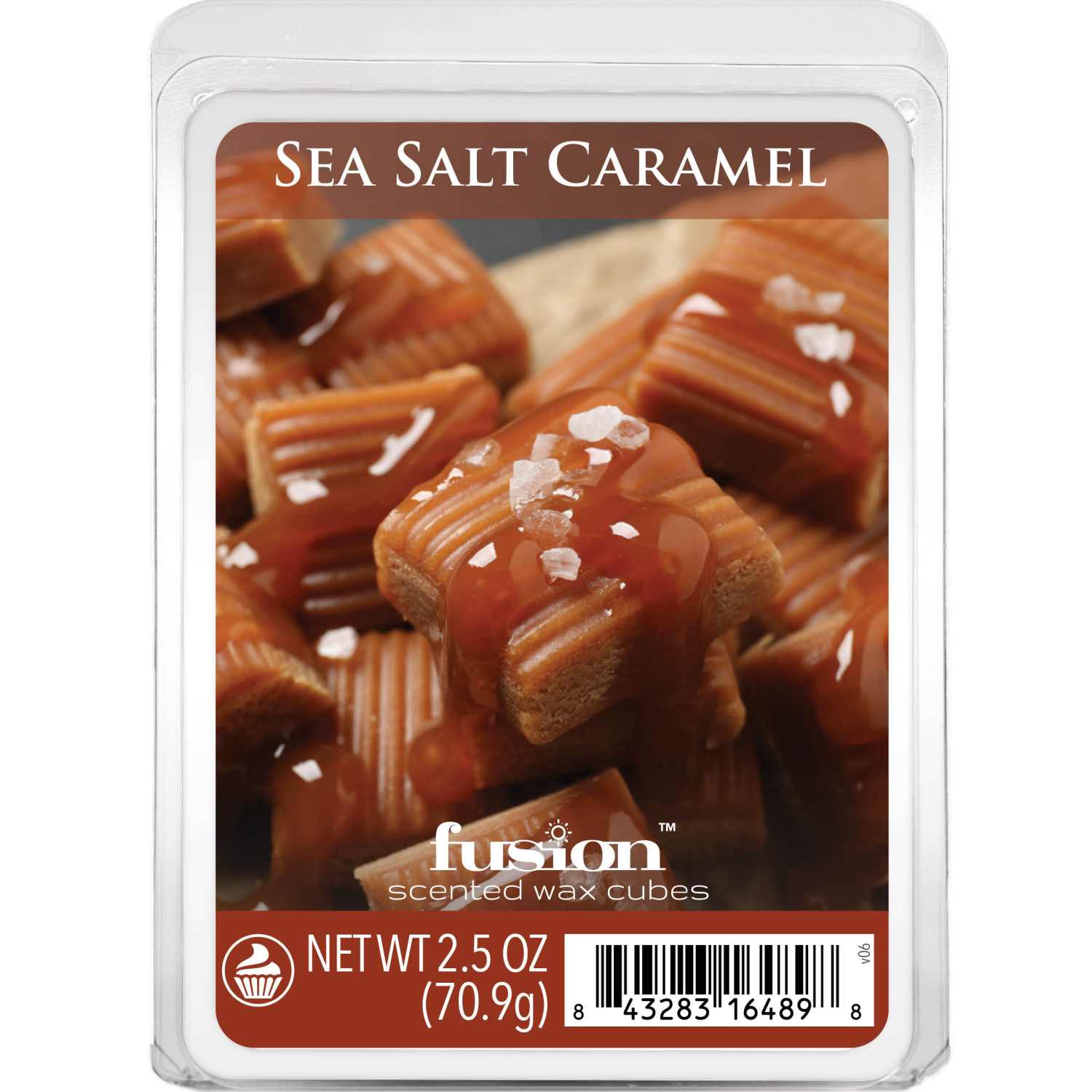 slide 1 of 2, SCENTSATIONALS Sea Salt Caramel Wax 2.5oz, 2.5 oz