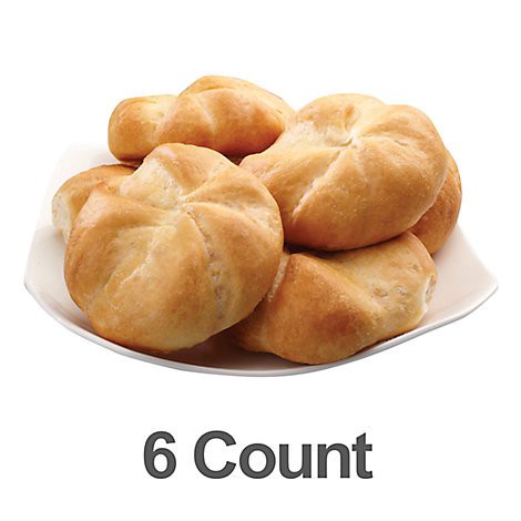 slide 1 of 1, Bakery Rolls Kasier - 6 Count, 6 ct