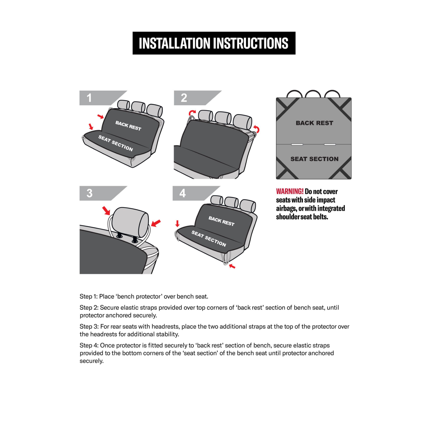 slide 3 of 4, 2Air 2 Air 1pc Custom Rear Seat Pet Protector Automotive Interior Covers And Pads Black, 1 ct
