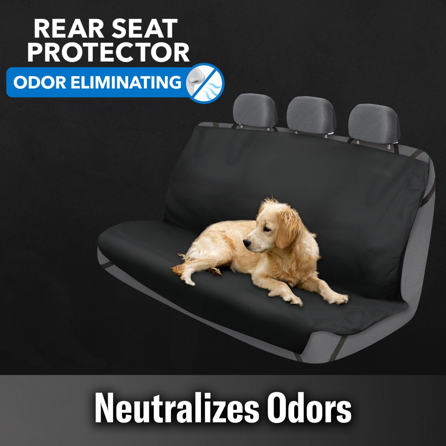 slide 2 of 4, 2Air 2 Air 1pc Custom Rear Seat Pet Protector Automotive Interior Covers And Pads Black, 1 ct