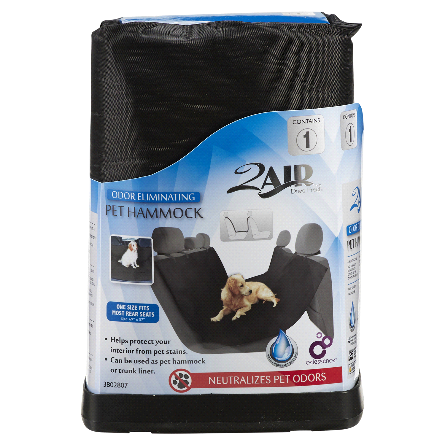 slide 1 of 2, Custom Accessories 2Air Pet Hammock, Seat Cover, 1 ct