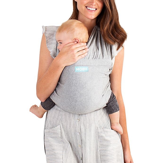 slide 2 of 8, Moby Wrap Fit Baby Carrier - Grey, 1 ct