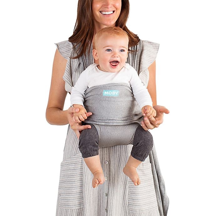 slide 4 of 8, Moby Wrap Fit Baby Carrier - Grey, 1 ct