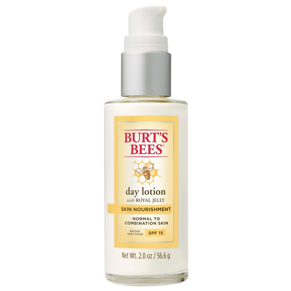 slide 7 of 8, Burt's Bees Skin Nourishment Day Lotion With SPF 15, 2 oz