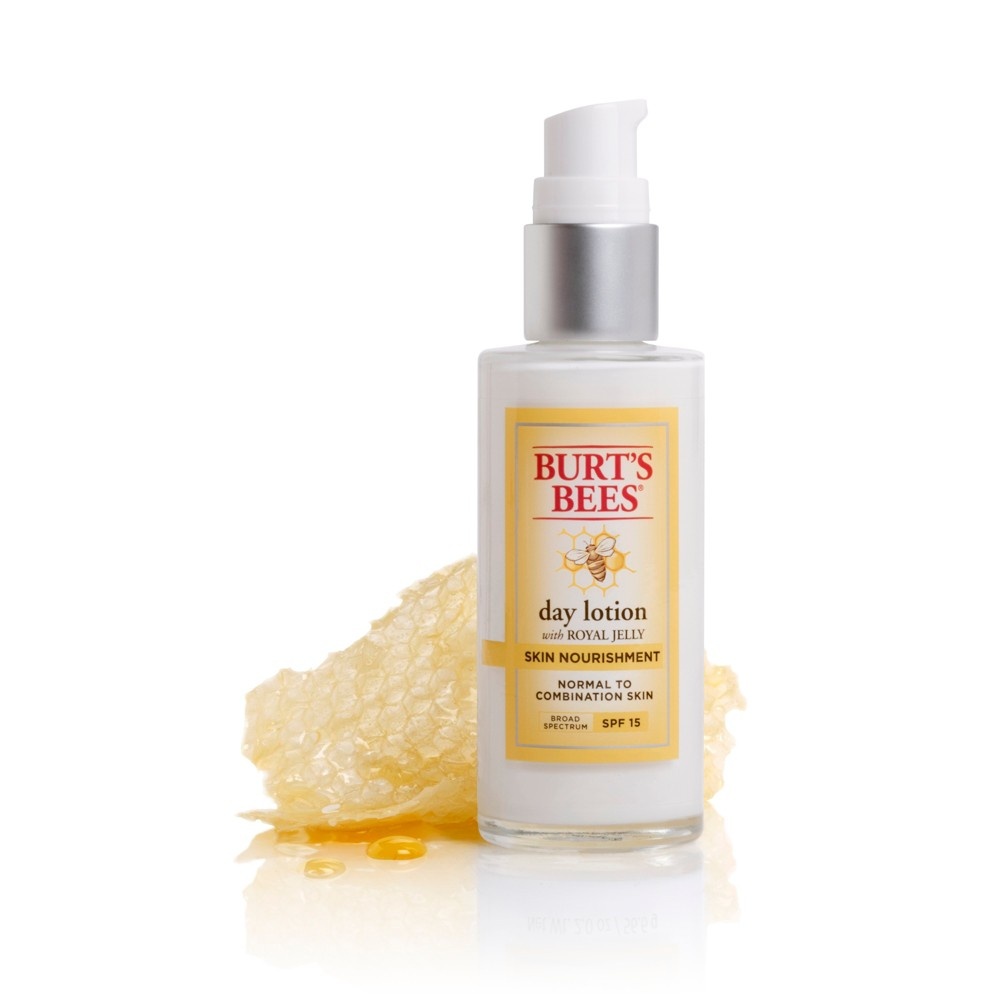 slide 3 of 8, Burt's Bees Skin Nourishment Day Lotion With SPF 15, 2 oz