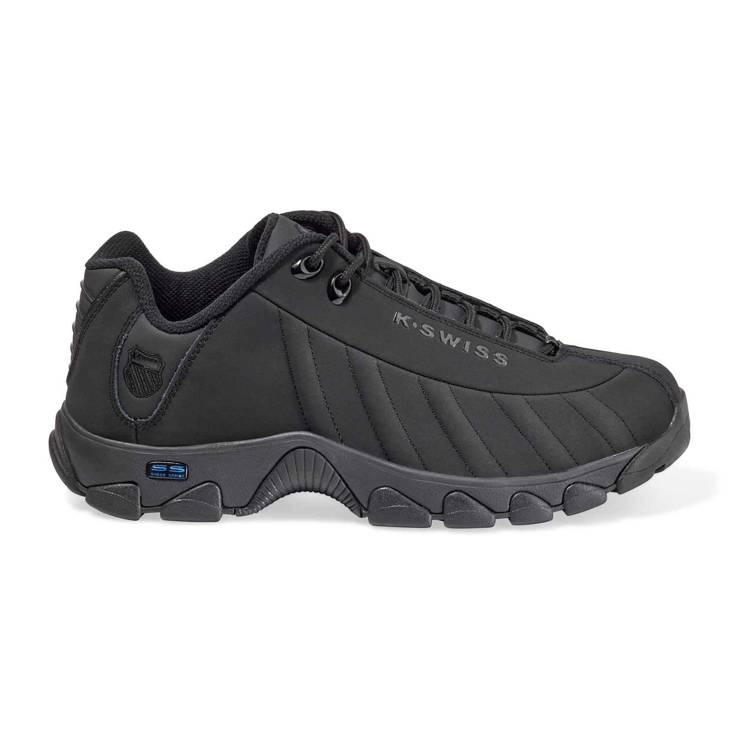 slide 5 of 7, K Swiss Mens St329 Cmf Black Xw 11W, 11w