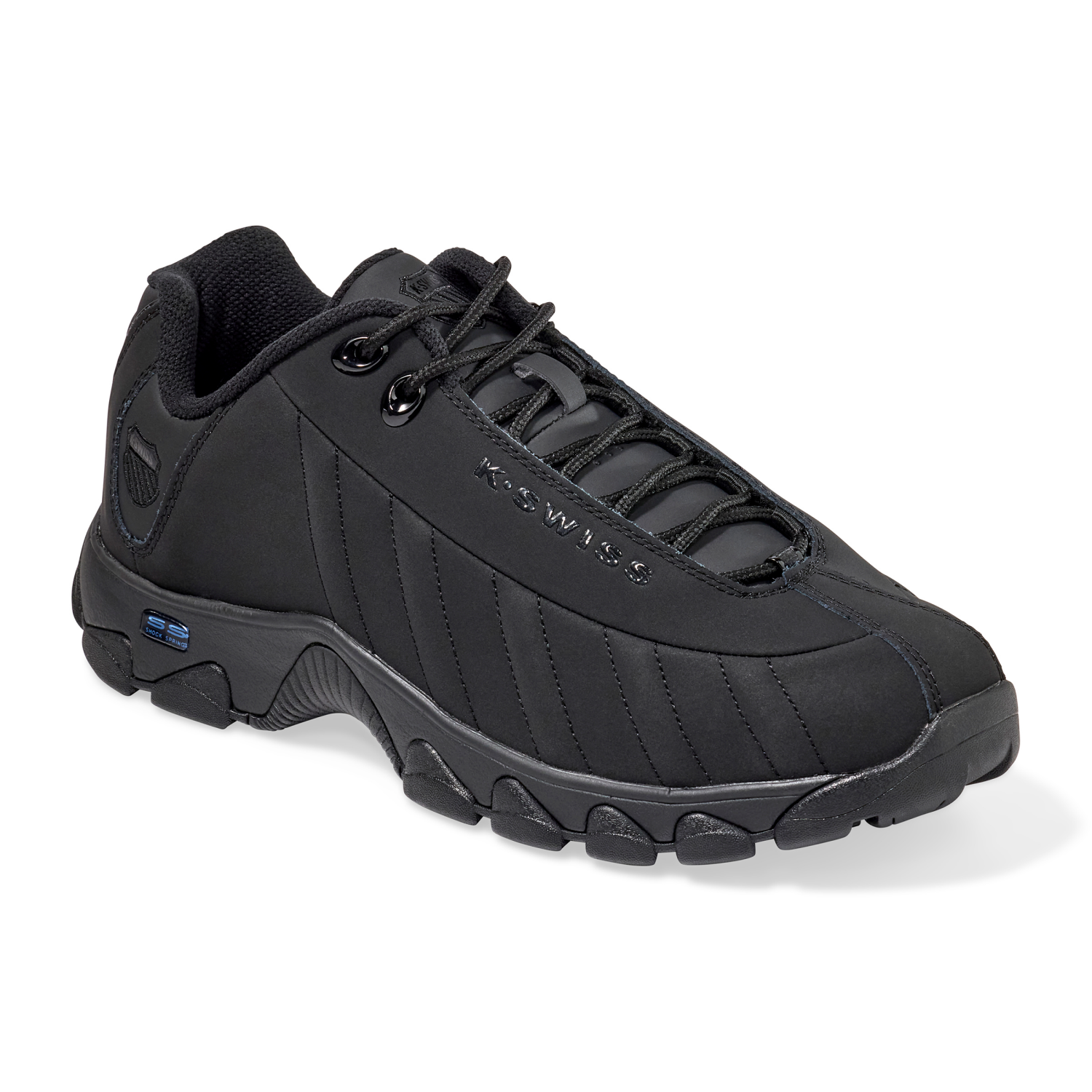 slide 1 of 7, K Swiss Mens St329 Cmf Black Xw 11W, 11w