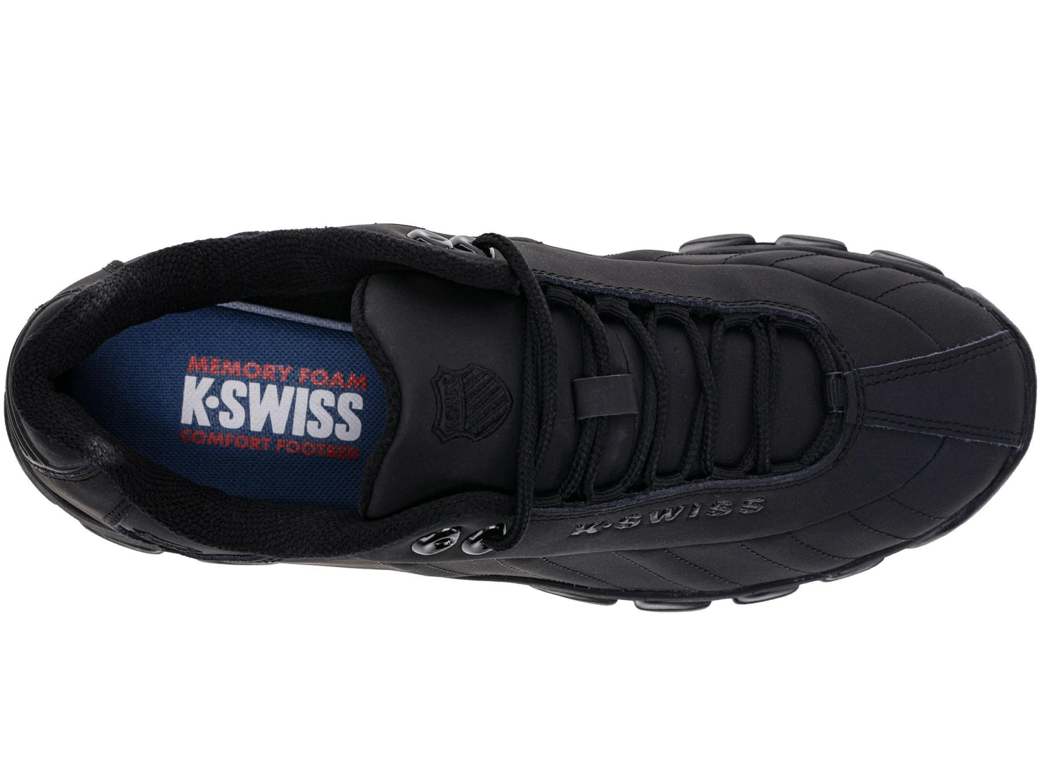 slide 7 of 7, K Swiss Mens St329 Cmf Black Xw 9W, 9w