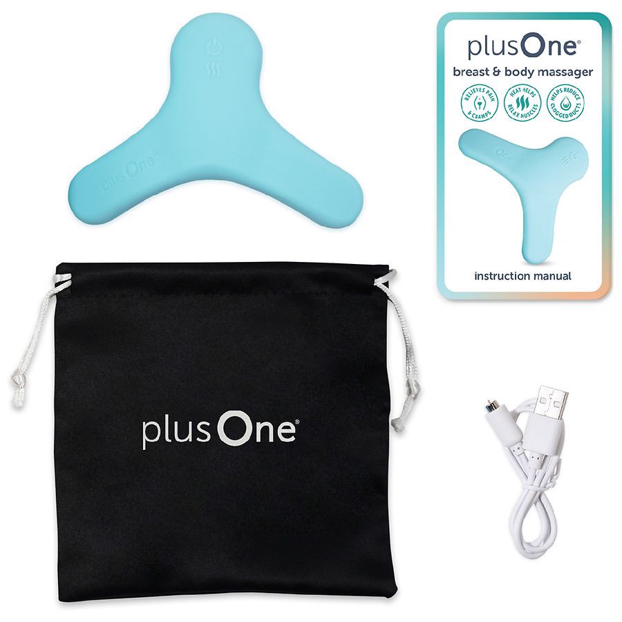 slide 2 of 5, plusOne Breast & Body Massager 1 ea, 1 ct