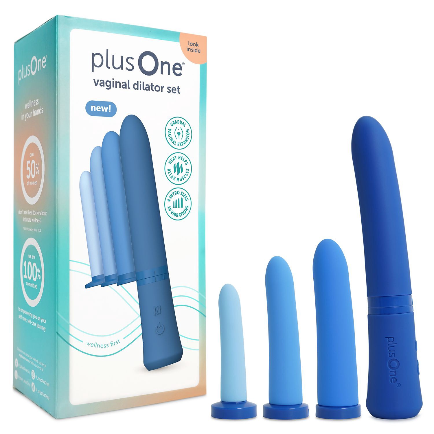 slide 8 of 9, plusOne Vaginal Dilator Set 1 ea, 1 ct