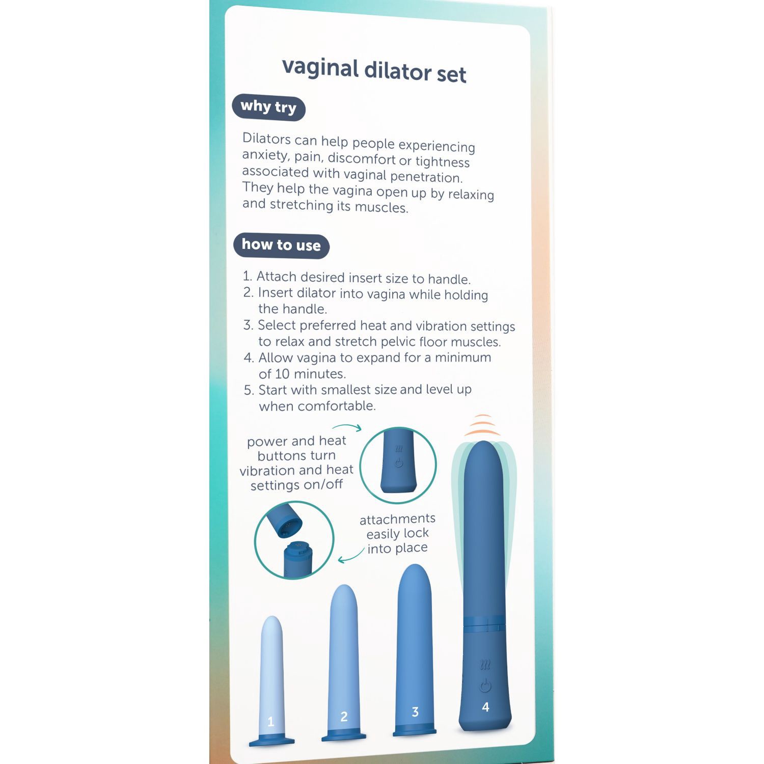 slide 7 of 9, plusOne Vaginal Dilator Set 1 ea, 1 ct