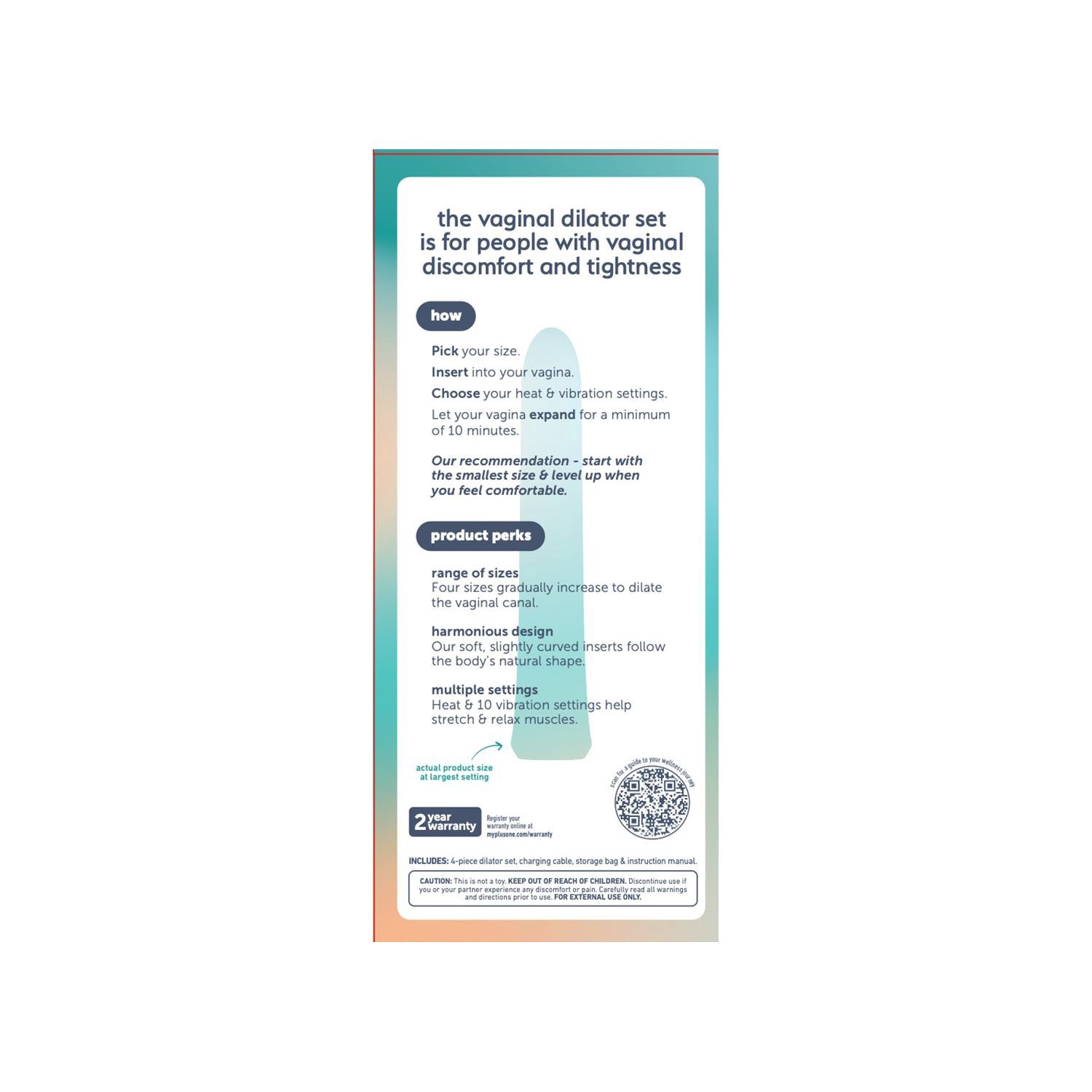 slide 5 of 9, plusOne Vaginal Dilator Set 1 ea, 1 ct