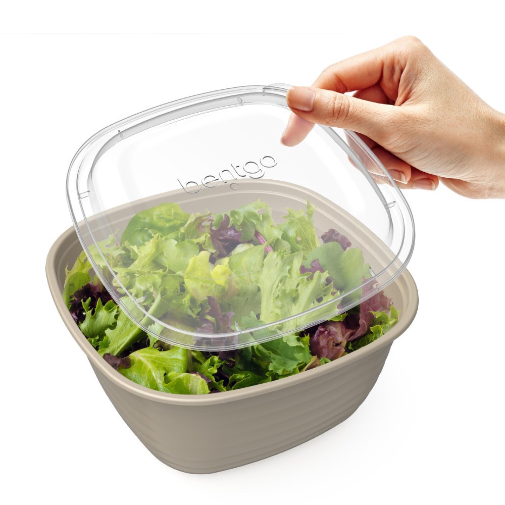slide 2 of 5, Bentgo® Prep One Compartment Meal Bowls With Lids - Champagne, 5 ct