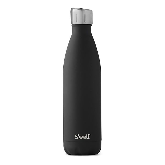 slide 1 of 4, S'well Stainless Steel Sports Water Bottle - Black, 25 oz
